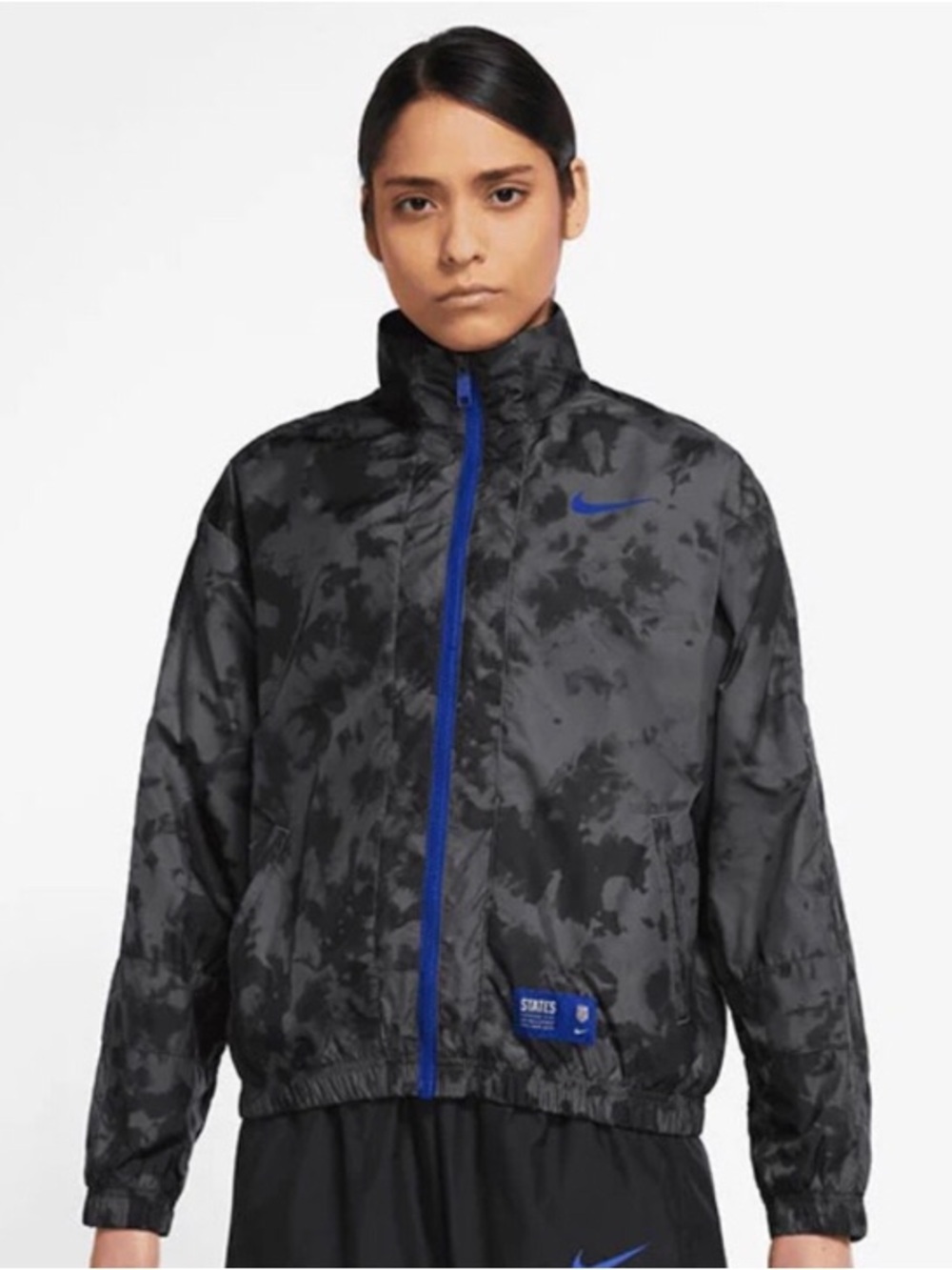 Nike Womens USWNT Oversized Fit Team USA Jacket Windbreaker (DN1139-010) Medium
